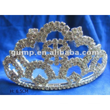 Tiara de mariée en strass de vente chaude (GWST12-260)